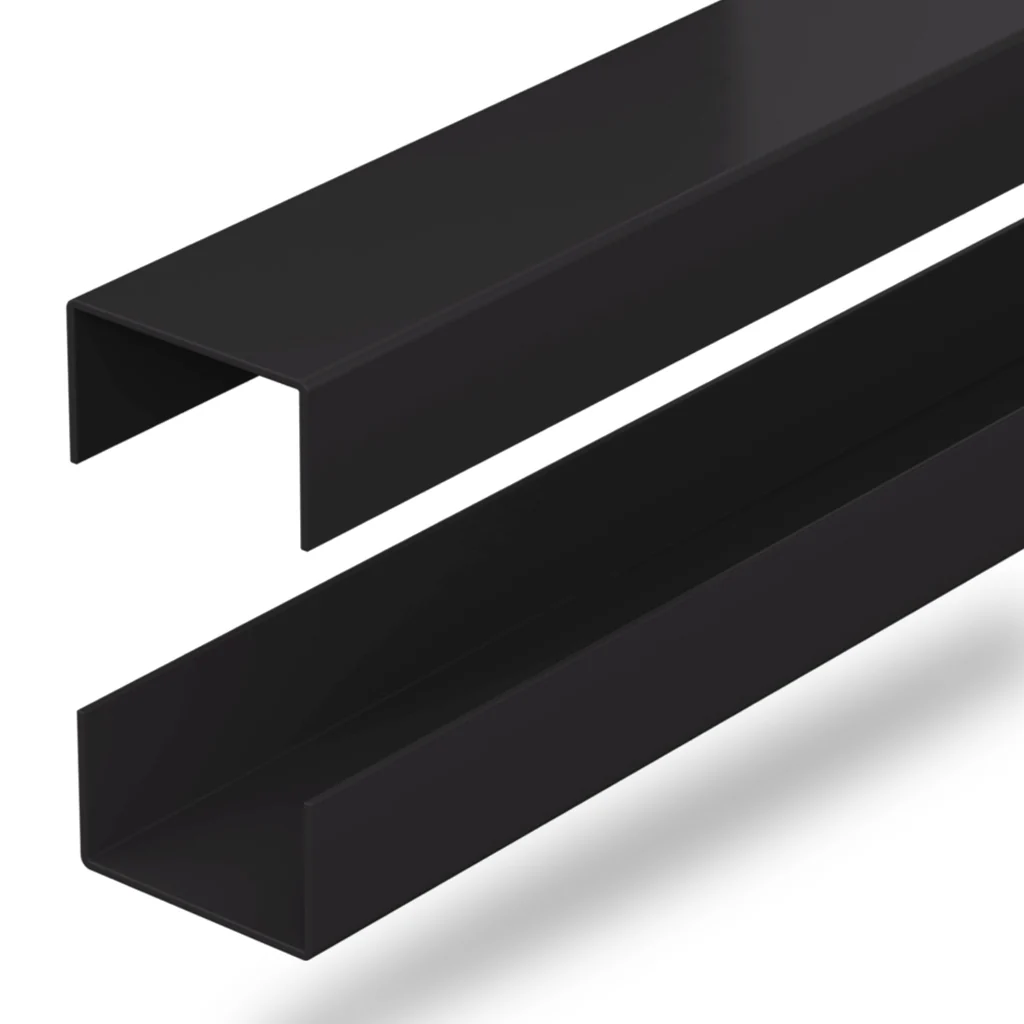 DuraPost URBAN® RAILS FOR SLATTED COMPOSITE PANEL (PK2) | BLACK - Image 4